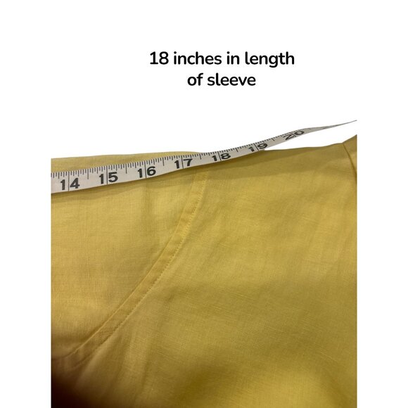 Janie and Jack Yellow Linen Button Shirt Boys Size 7 Long Sleeve - Picture 9 of 9